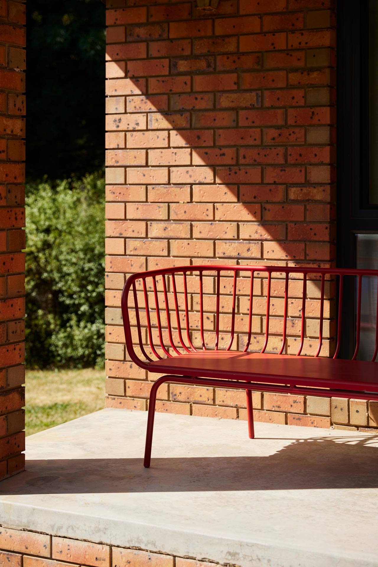 Lodge Lodge Brick Porch Angled